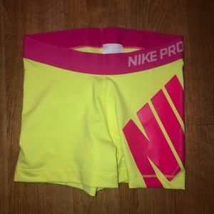 Neon Yellow Nike Pros